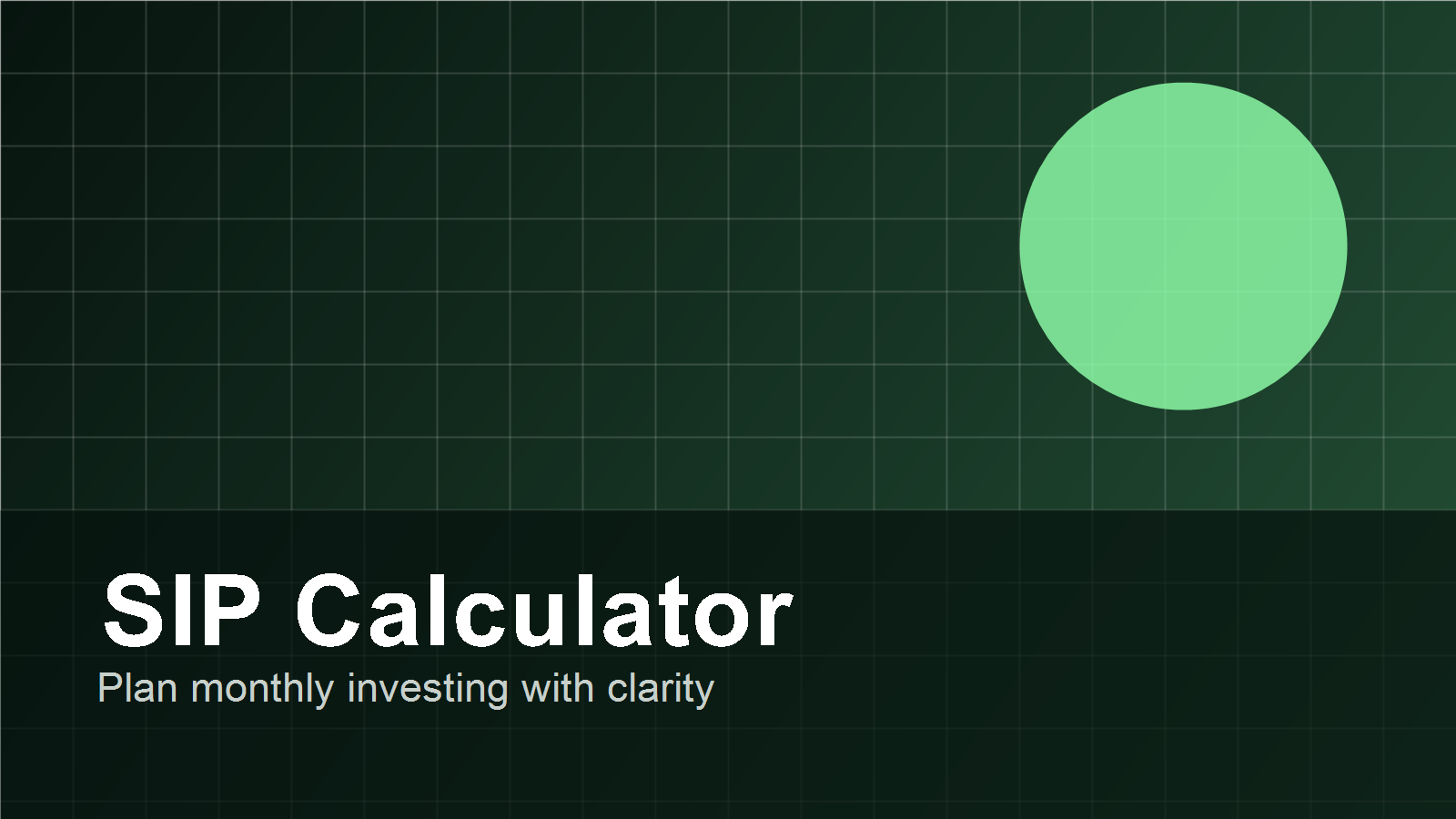 SIP Calculator